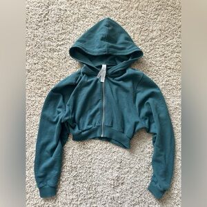 ALO Yoga Teal zip jacket
